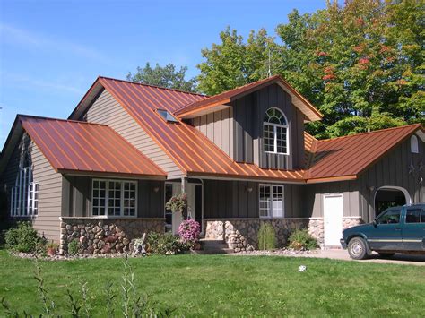 copper metal roof house|copper penny metal roof pictures.